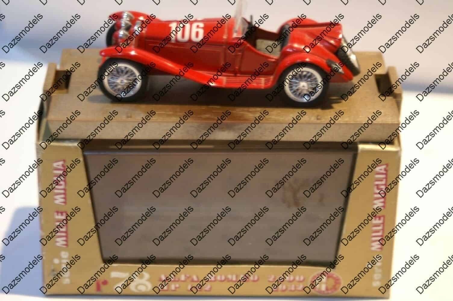 Brumm alfa romeo 2300 hp 142 1932 mille miglia 1:43 diecast r78