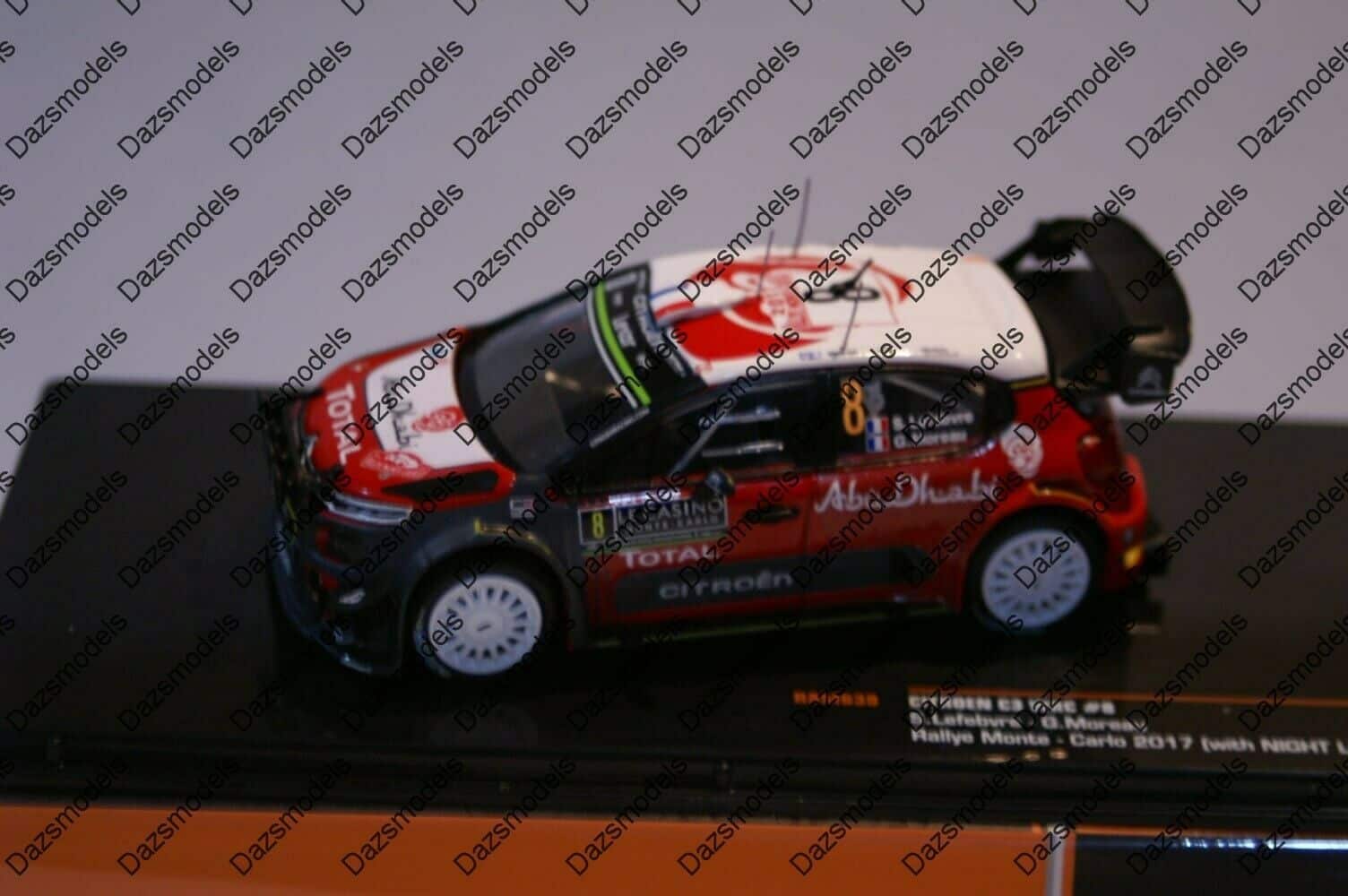 Ixo citroen c3 wrc monte carlo 2017 s.lefebvre ram639 1:43