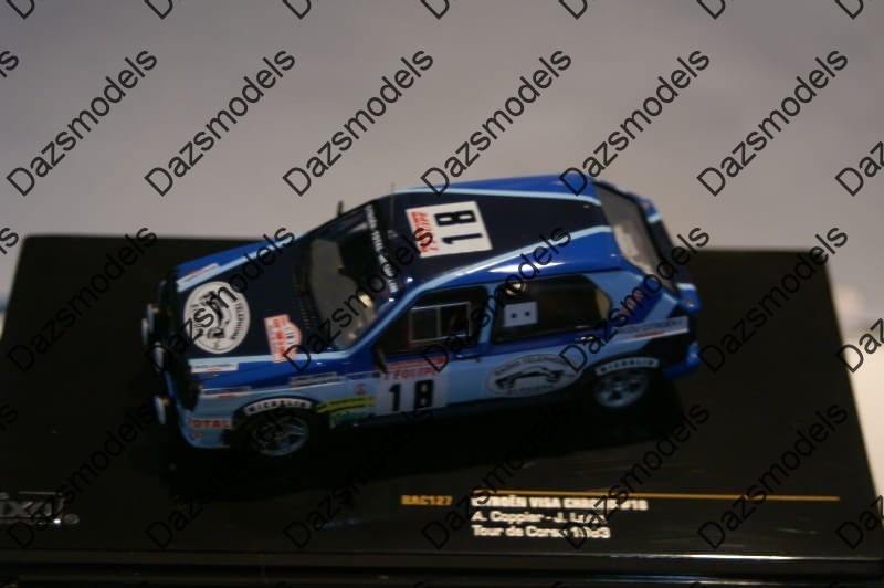 Ixo citroen visa chrono t-d-c 1983 a.coppier rac127 1:43