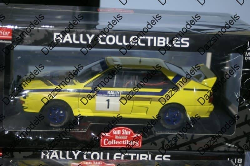 Sunstar audi quattro a1 winner hong kong 1985 mikkola  1:18 scale 4247