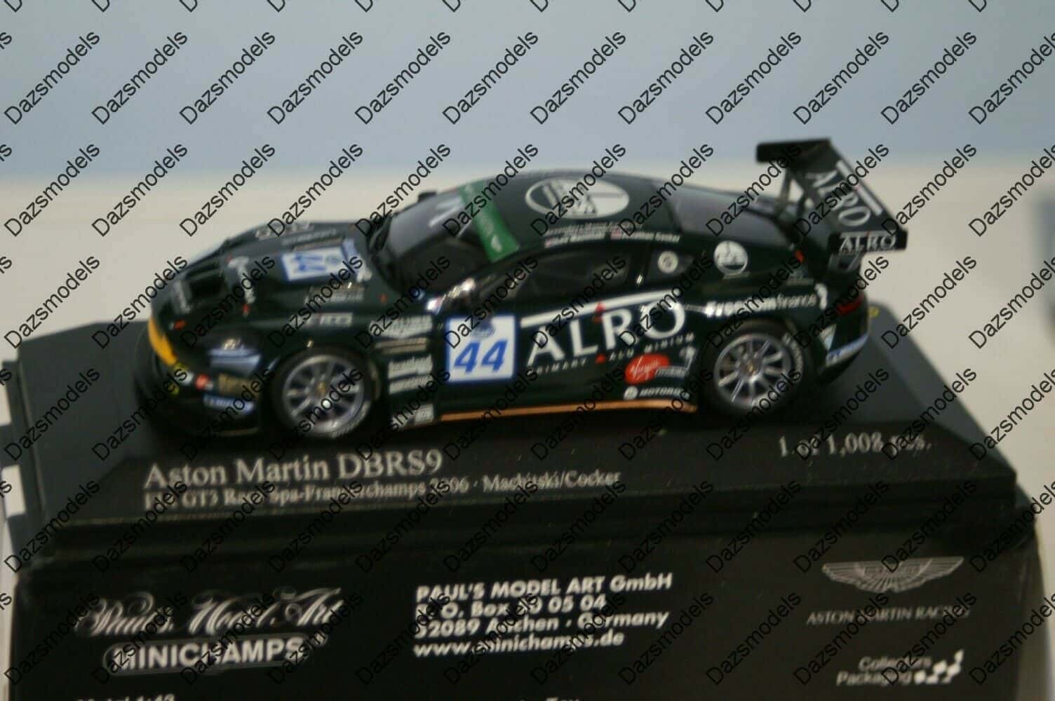 Minichamps aston martin dbrs9 gt3 spa 06 machitski 1:43 400061344
