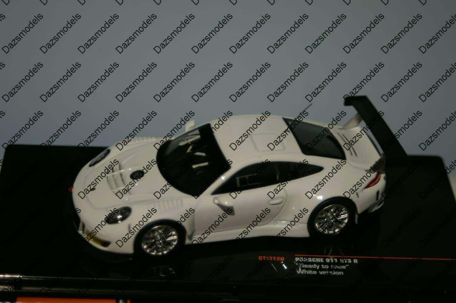 Ixo porsche 911 gt3 r race version white gtm120 1:43 diecast