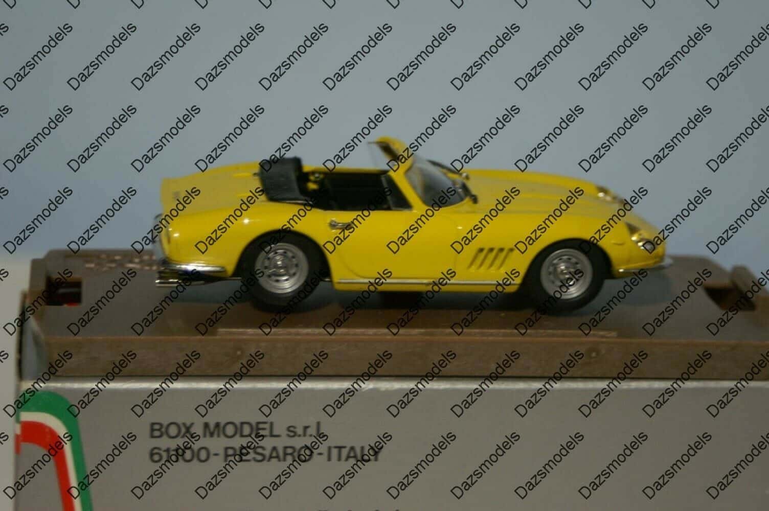 Model box ferrari 275 gtb spyder 8418 1:43 scale diecast yellow