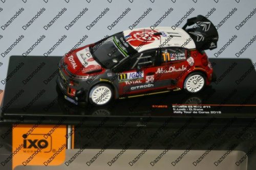 Ixo citroen c3 wrc rally tdc 2018 s.loeb diecast 1:43 ram672