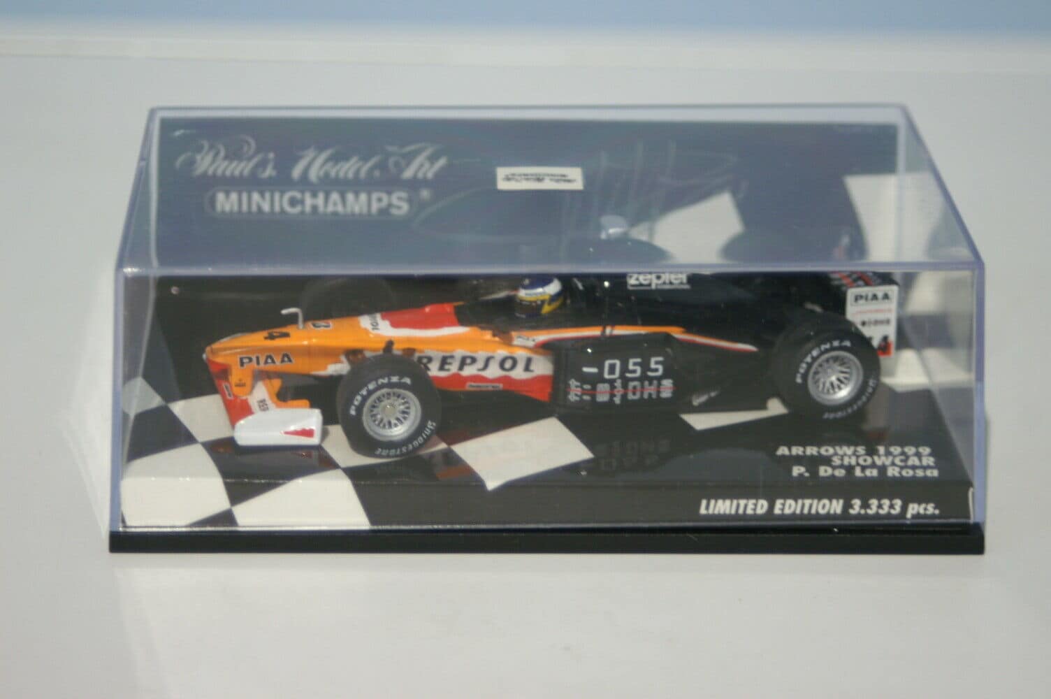 Minichamps arrows showcar 1999 p.de la rosa 430 990085 1:43 signed