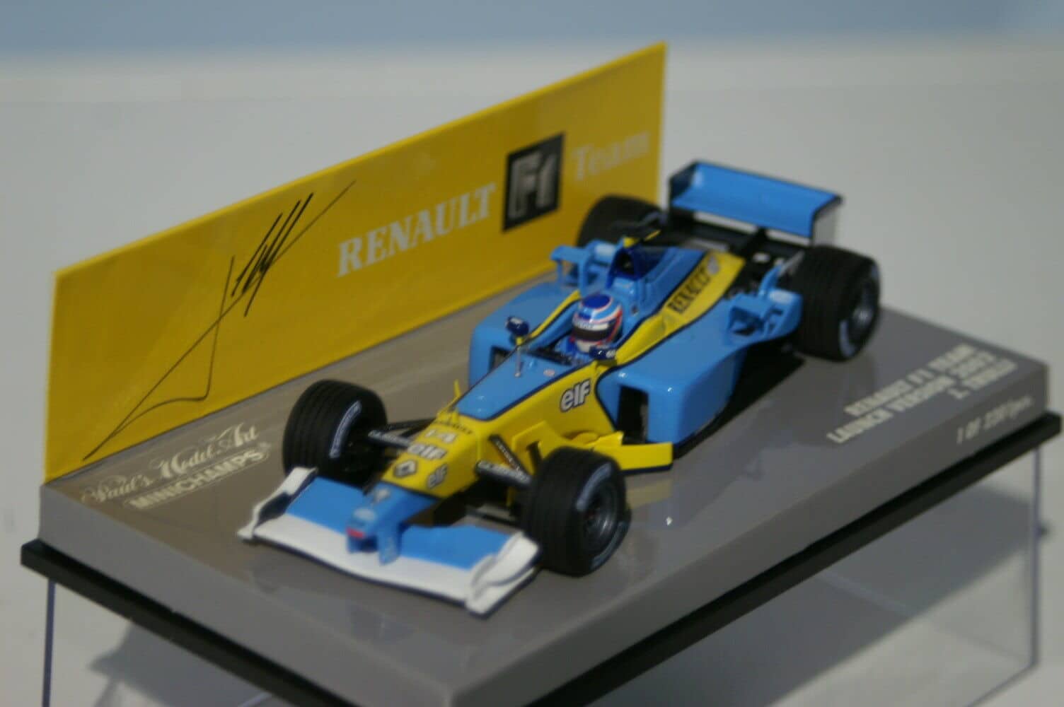Minichamps renault f1 team launch 2002 j.trulli 400 020084 diecast 1:43