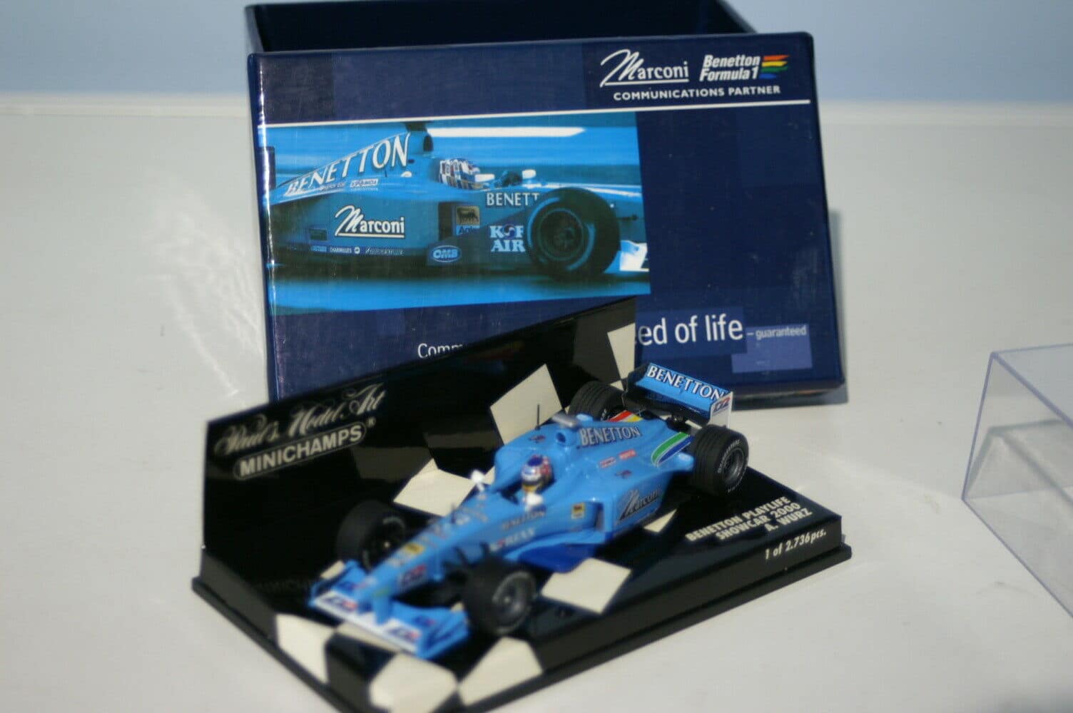 MinichampsBenettonPlaylifeShowcarA.Wurzin:scale