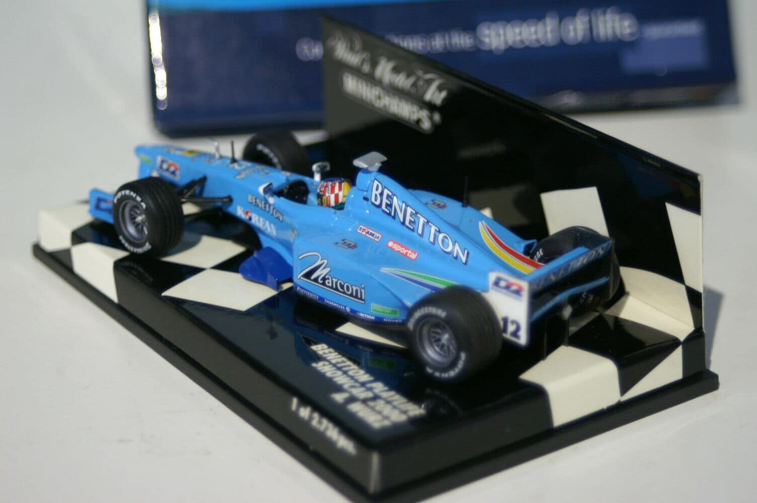 MinichampsBenettonPlaylifeShowcarA.Wurzin:scale