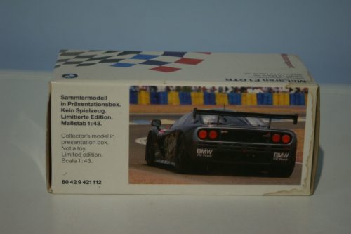 Minichamps Mclaren F1 GTR LeMans Lehto 1995 421112 BMW Edition