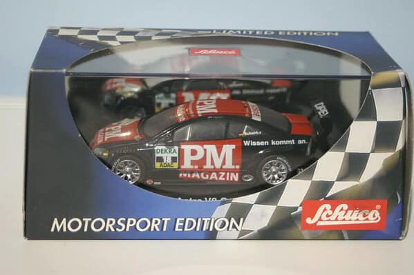 P.m.magazine opel astra v8 coupe 2003 t.scheider schuco diecast ltd 04886 1:43