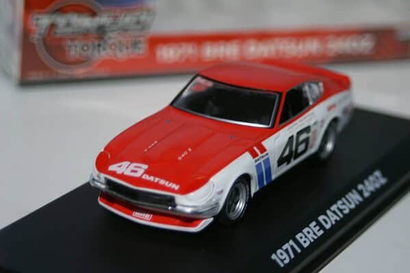 Greenlight bre datsun 240z tokyo torque 1971 greenlight 1:43 diecast 86334