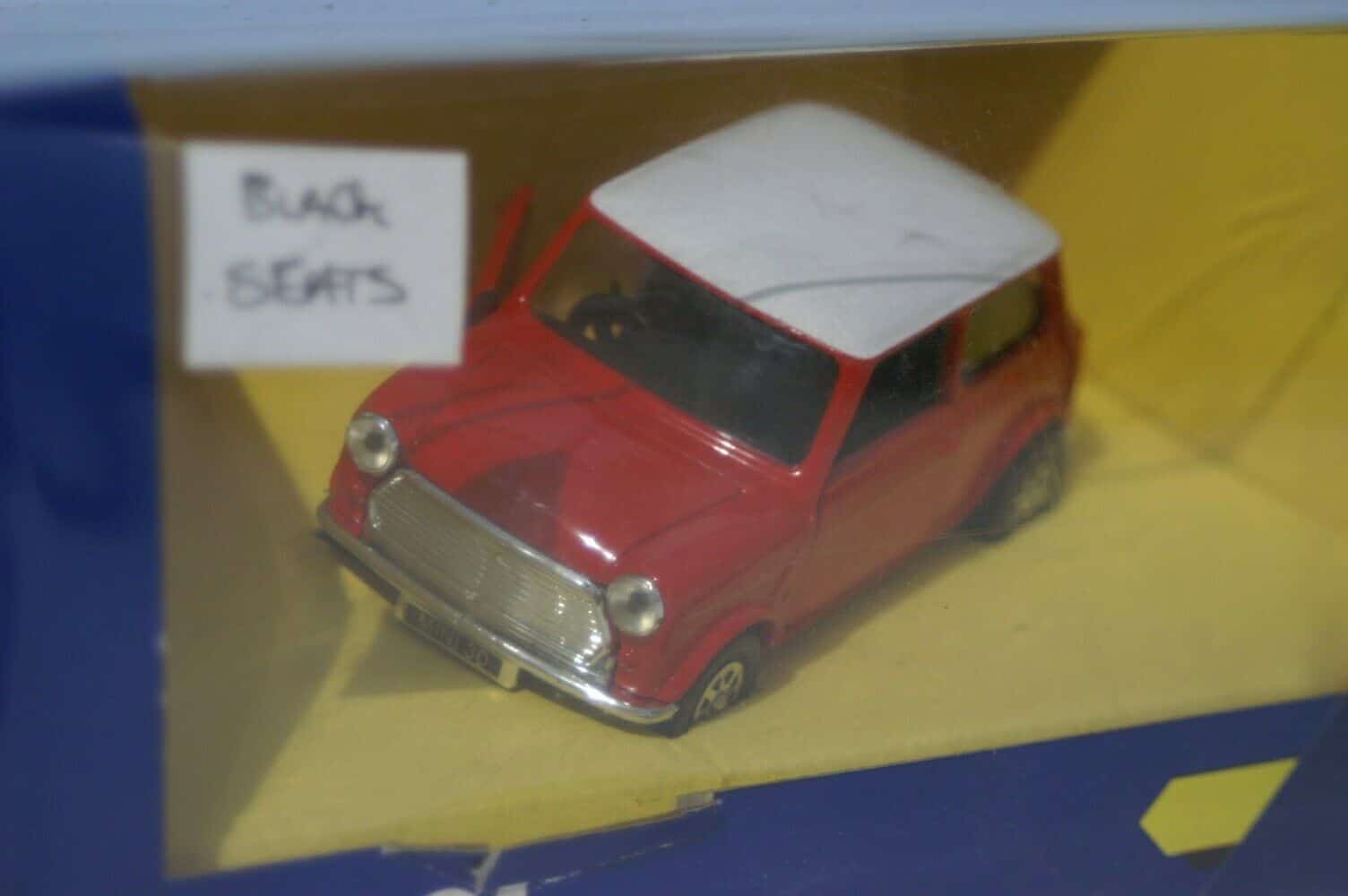 Corgi mini 30th anniversary flame red c330/4 @ 1:36 scale, black seats
