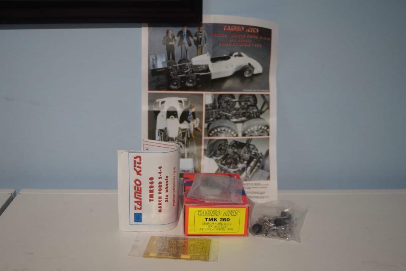 Tameo kits March Ford 2-4-0 six wheels press version 1976 1:43 TMK 260