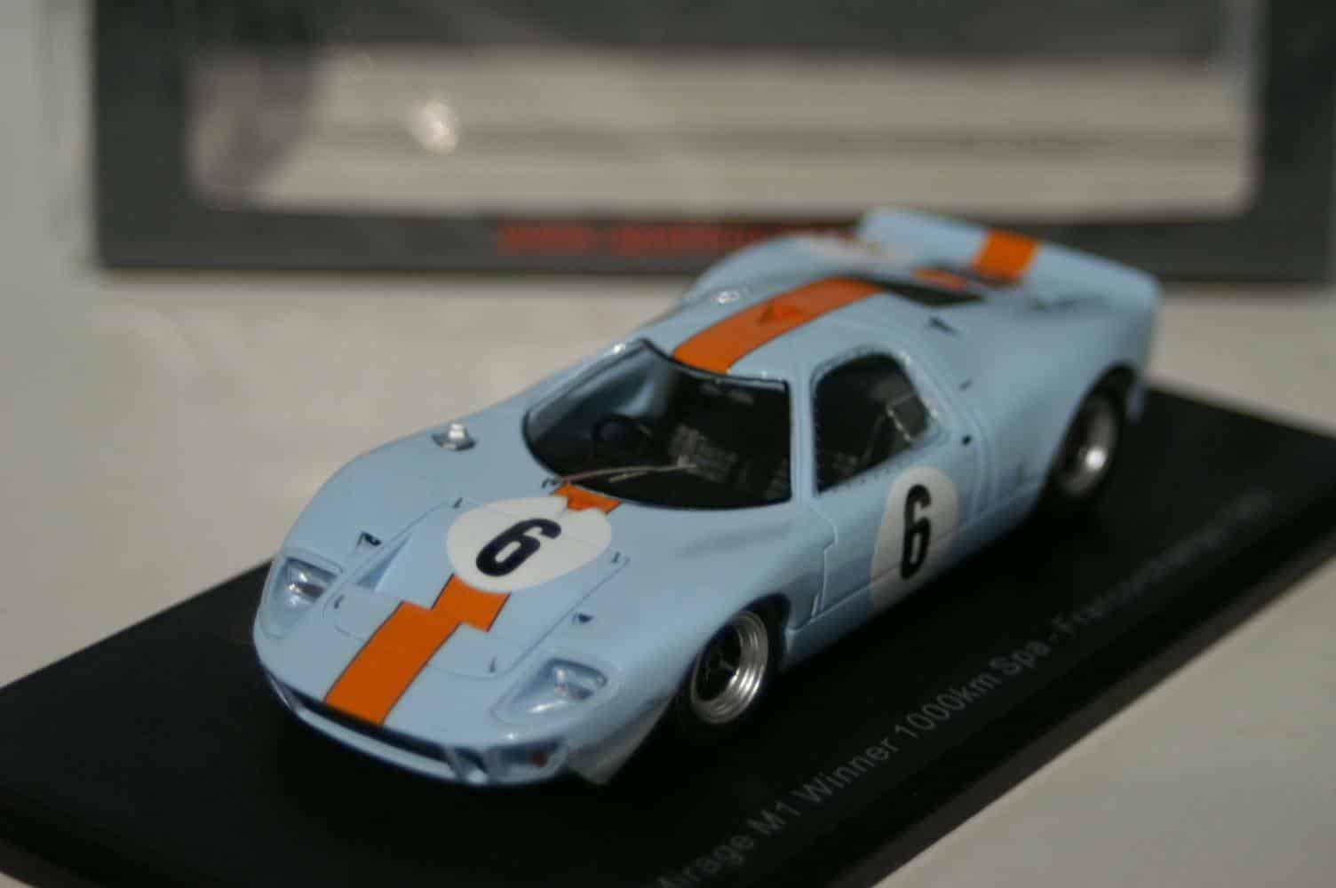 Spark ford mirage m1 winner 1000km spa-frncorchamps 1967  s7460 1:43 scale resin
