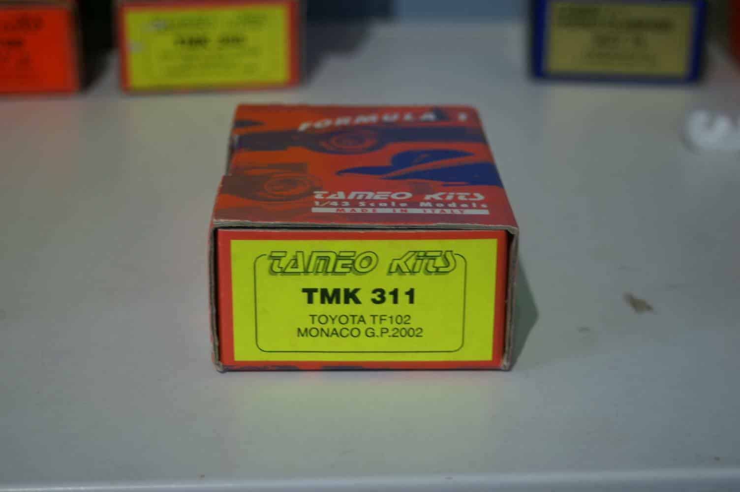 Tameo kits toyota tf102 monaco g.p. 2002 1:43 tmk 311