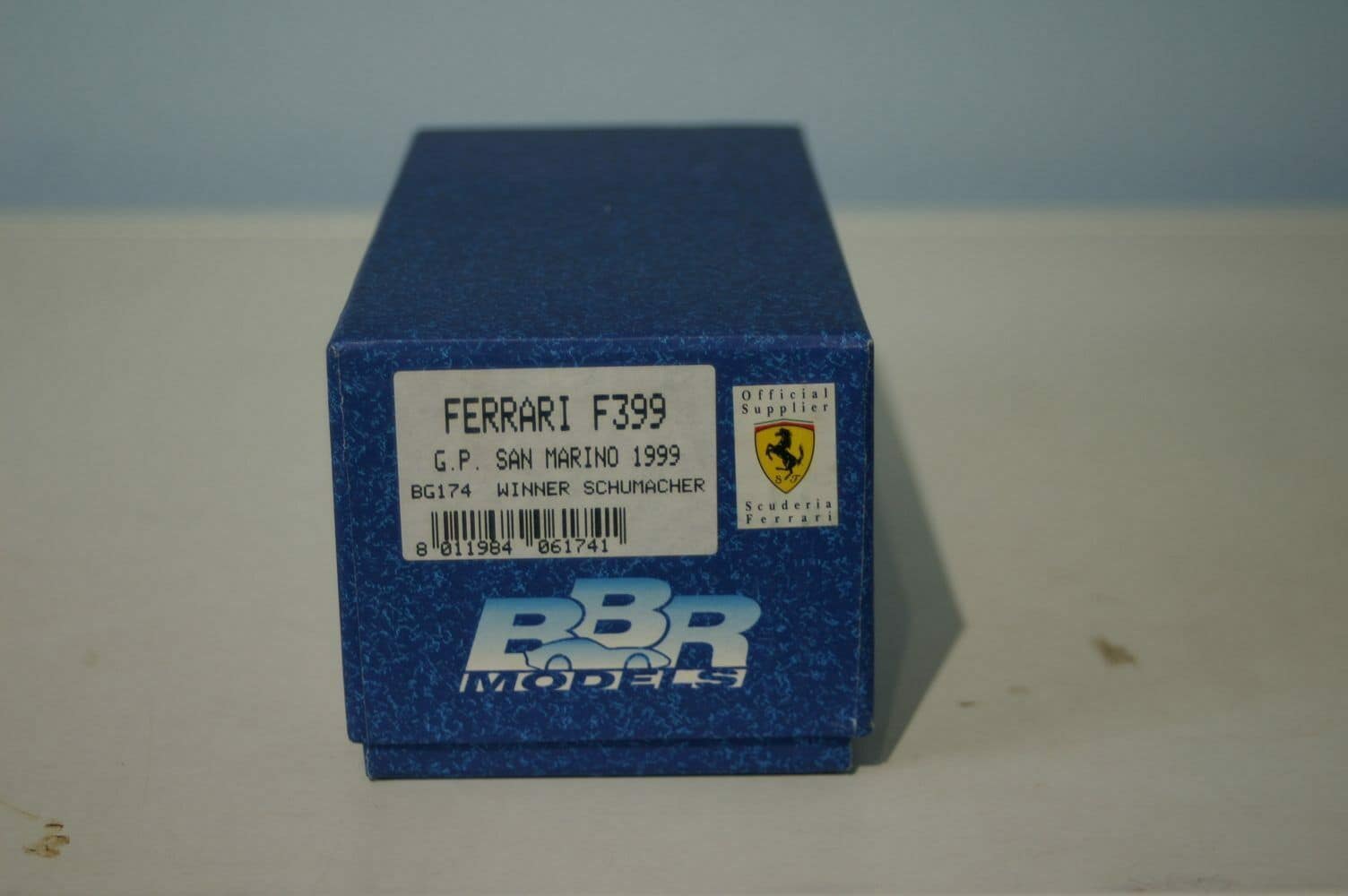 BBRModelsFerrariFG.P.SanMarinoWinner Schumacher:BG