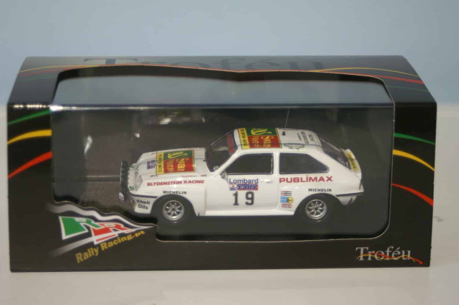 Trofeu vauxhall chevette hsr rac rally 1982 t.kaby rr.uk 44 1:43 diecast