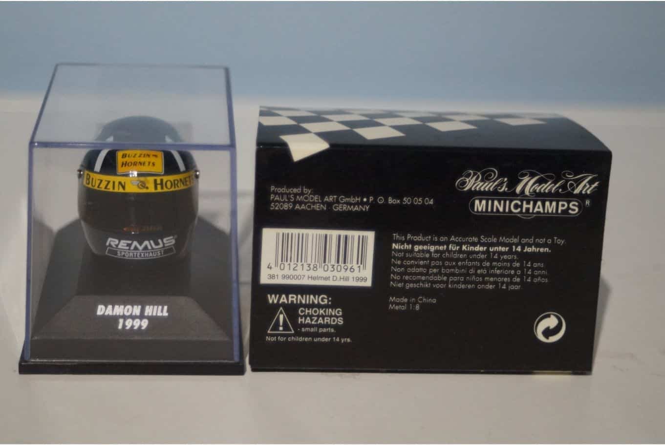 Minichamps arai helmet damon hill 1998 381 990007 1:8