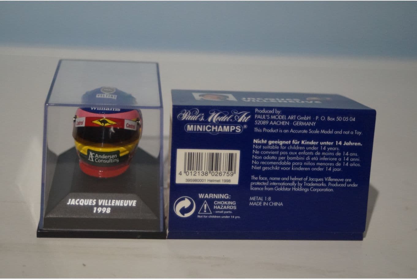 Minichamps Helmet Jaques Villeneuve 1998 395 980001