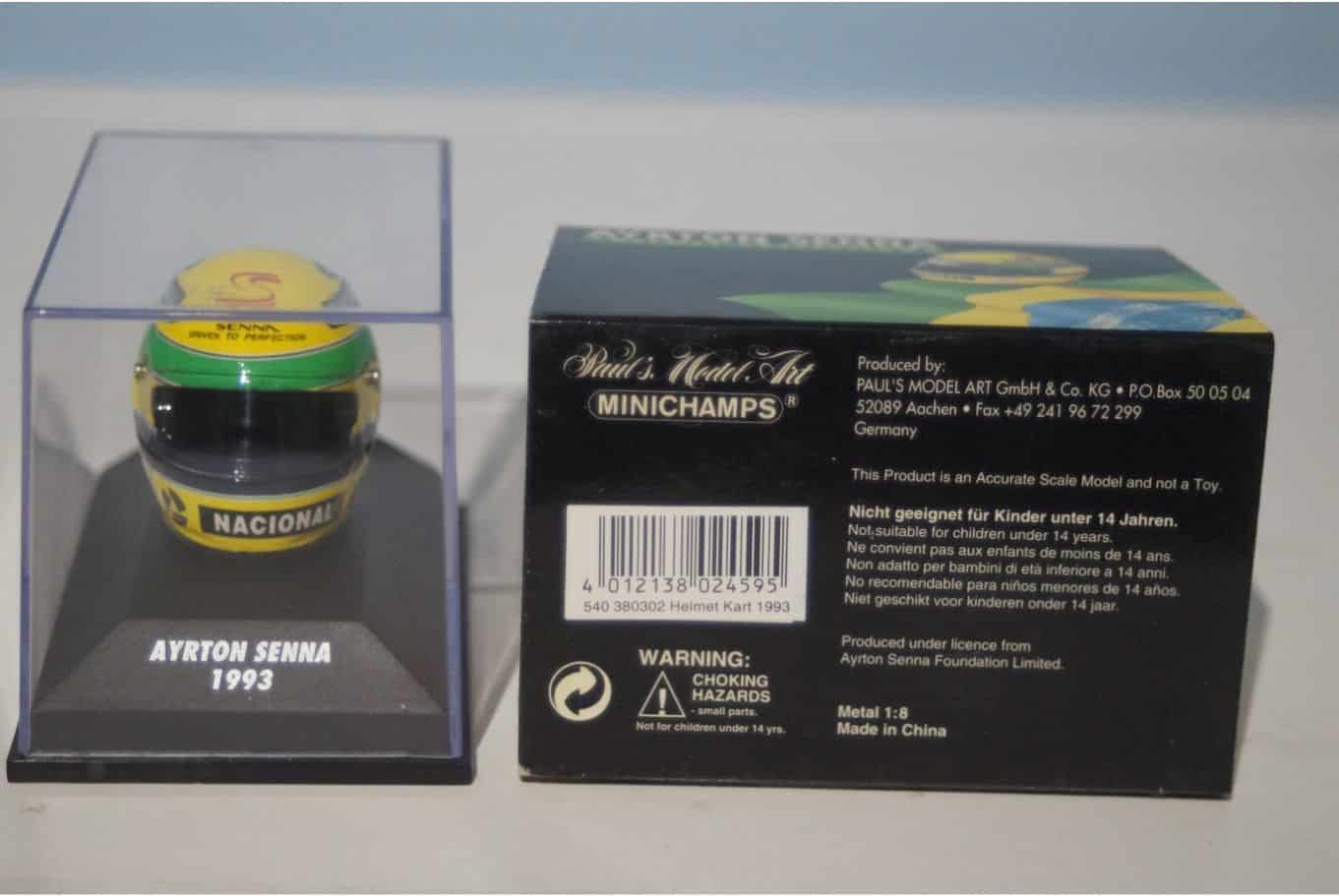 Minichamps Shoei Helmet Ayrton Senna 1993 540 380302