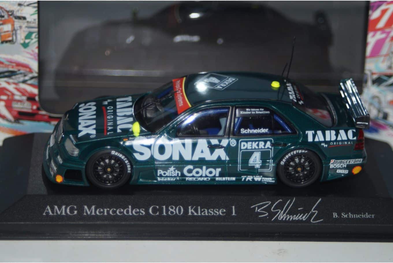 Minichamps mercedes c180 dtm 95 j.v.ommen 1:43 430 953303