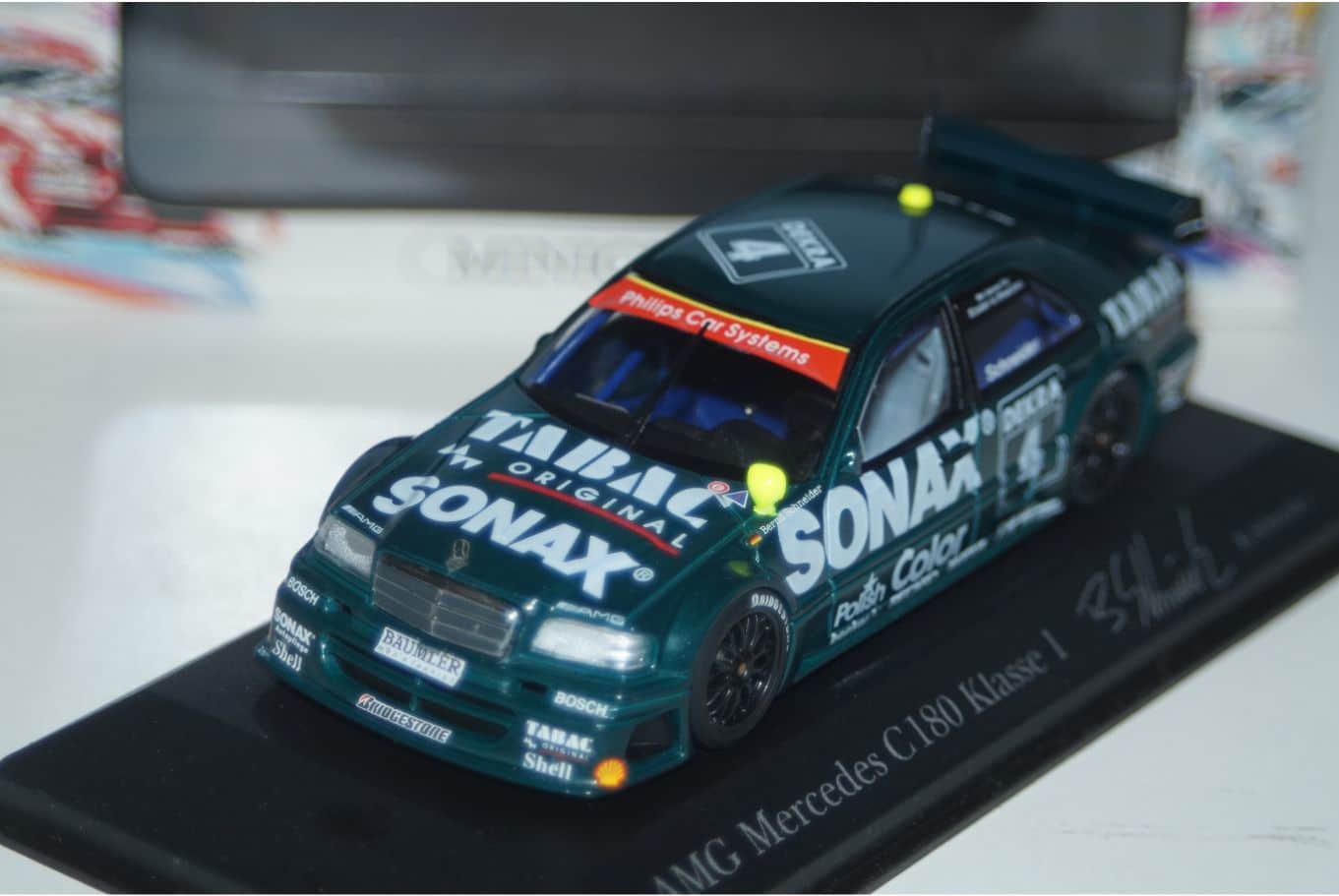 Minichamps mercedes c180 dtm 95 j.v.ommen 1:43 430 953303