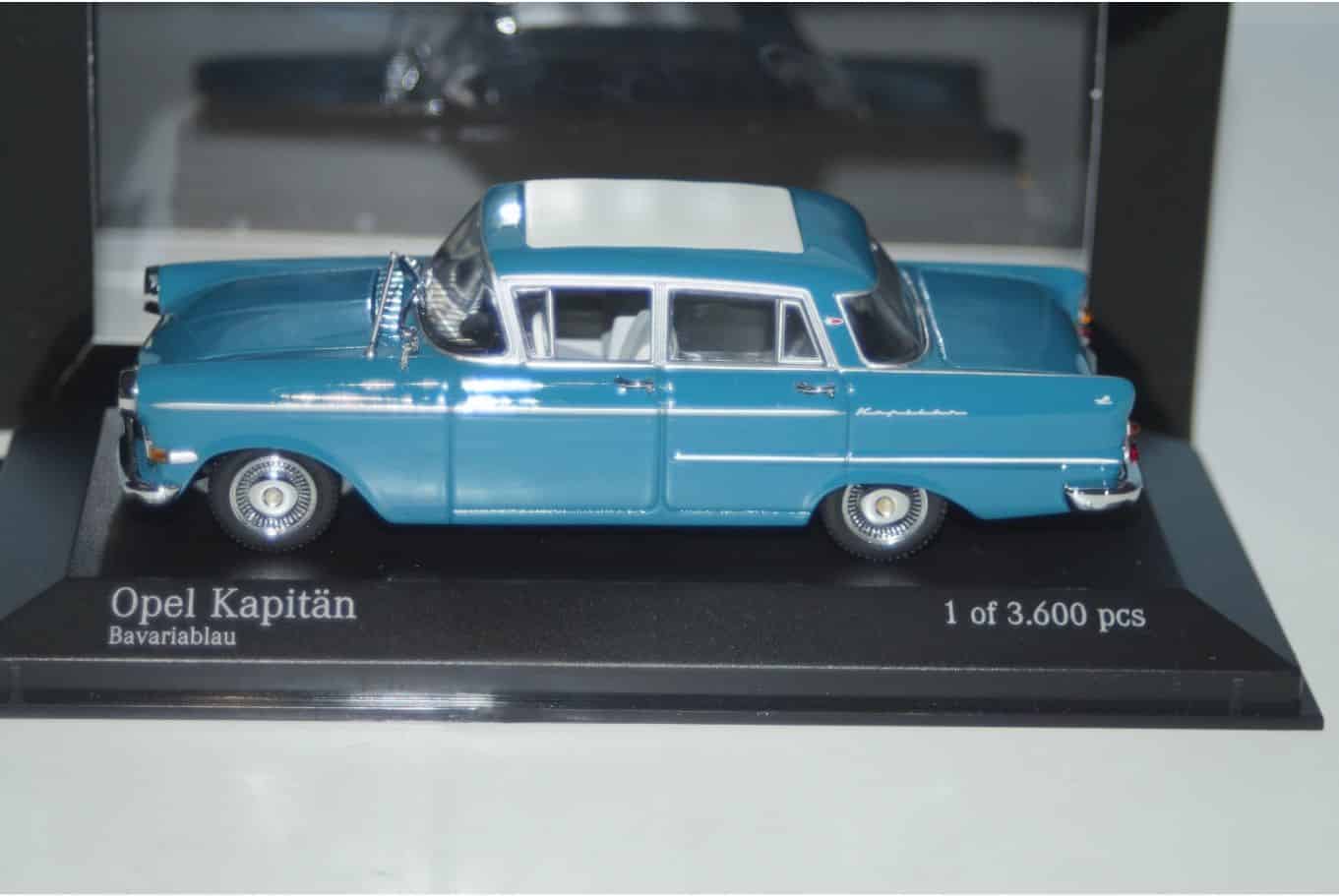Minichamps opel kapitaen 1959 torquoise 1:43 scale 430 040001
