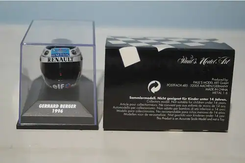 Minichamps bleffe helmet gerhard berger 1996 382 960004 1.8