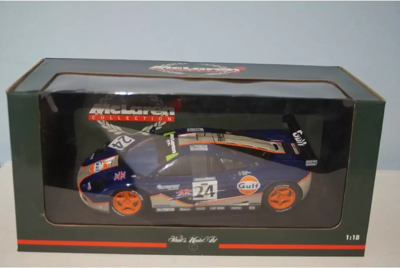 Ut models mclaren f1 gtr gulf lemans 1993 m. bell 1:18 scale 151824
