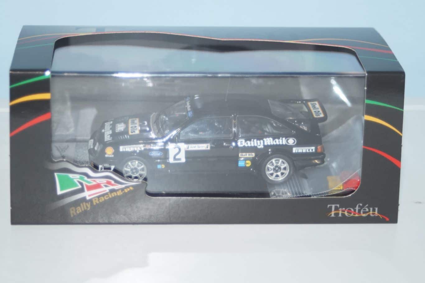Trofeu ford sierra rs cosworth audi rally 1987 mark lovell 1:43 diecast rr.uk 51