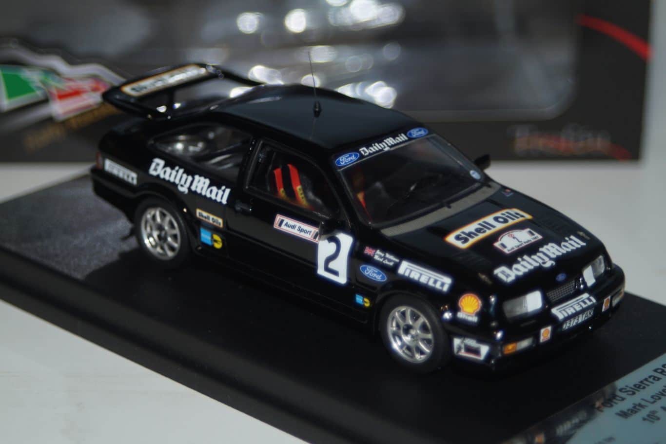 Trofeu ford sierra rs cosworth audi rally 1987 mark lovell 1:43 diecast rr.uk 51