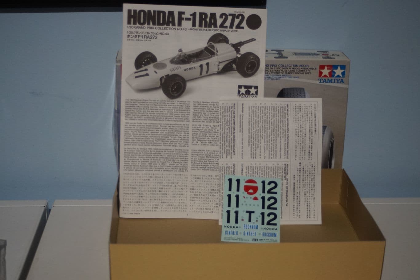 Tamiya honda f-1 ra 272 ginther 1/20 scale no20043*2000