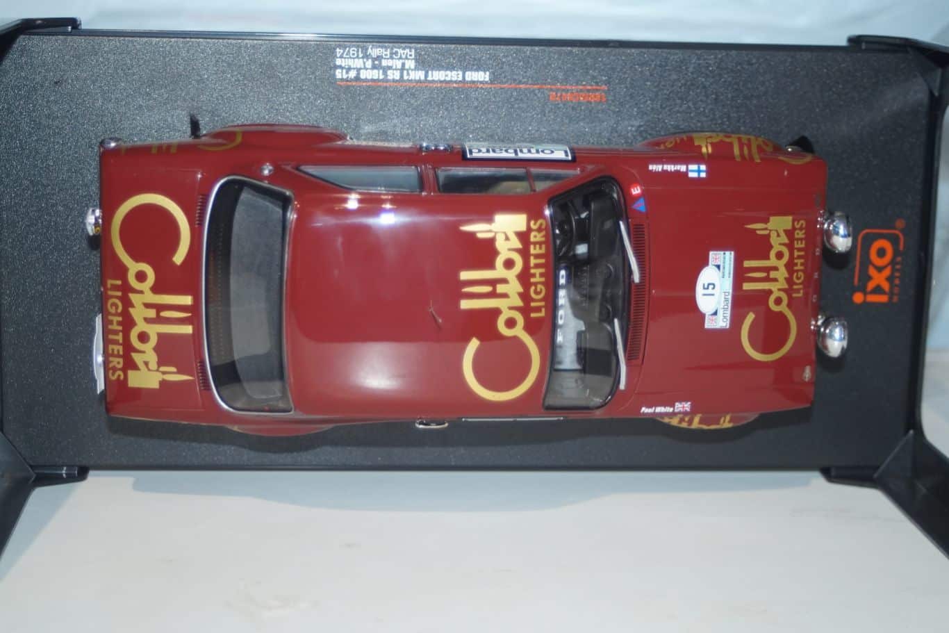 Ixo ford escort mk1 rs 1600 rac rally 1974 1:18 18rmc047b