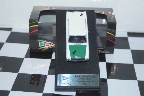 Trofeu ford lotus cortina 1st monte claros 1967 1:43rd rr.ac 22