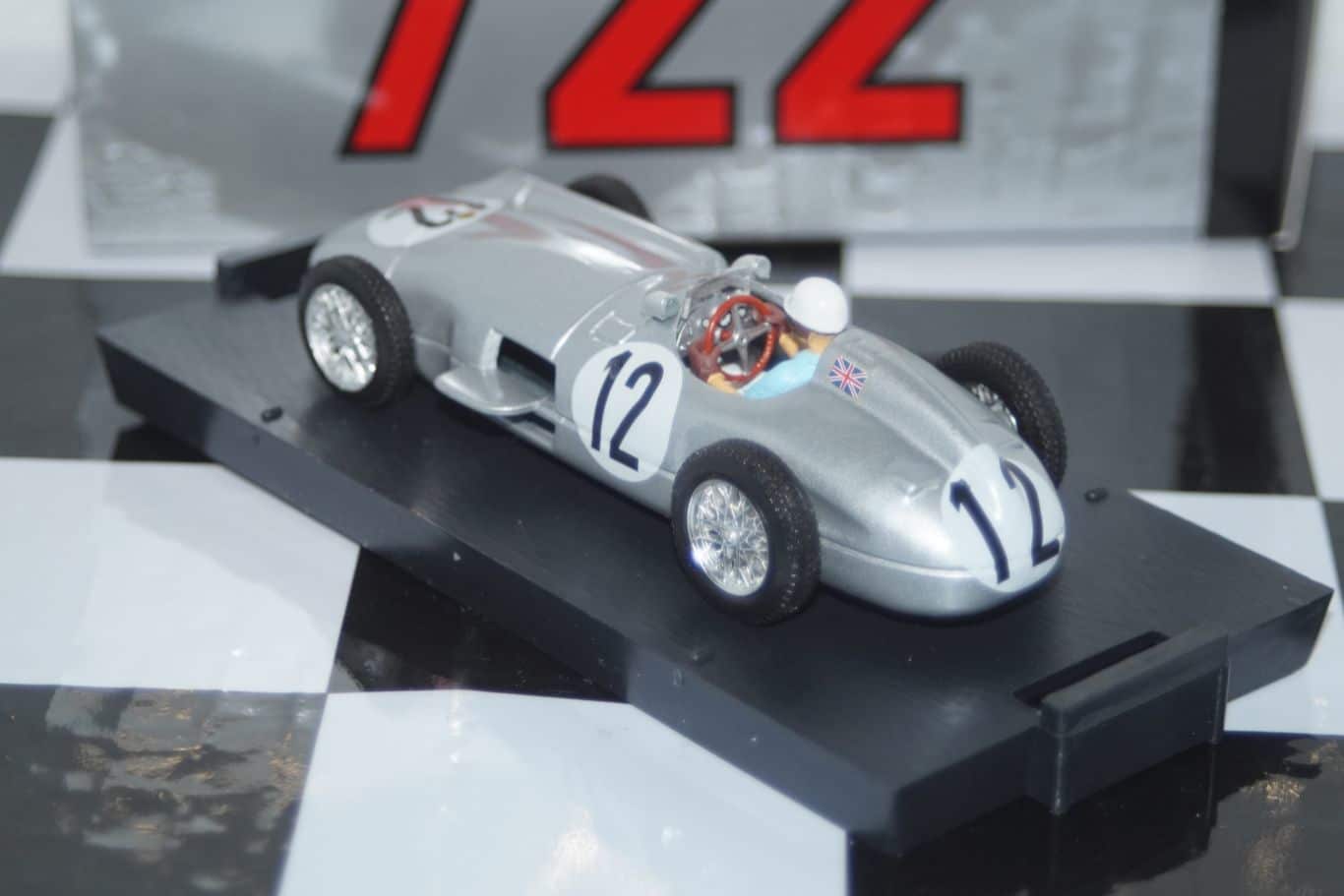 Brumm mercedes w196 #12 formula 1 1:43 brur072c-ch
