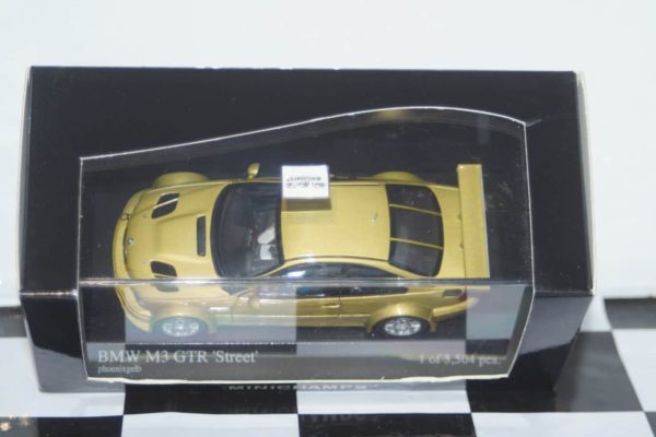 Minichamps bmw m3 gtr 2001 street yellow 1:43 400 012101