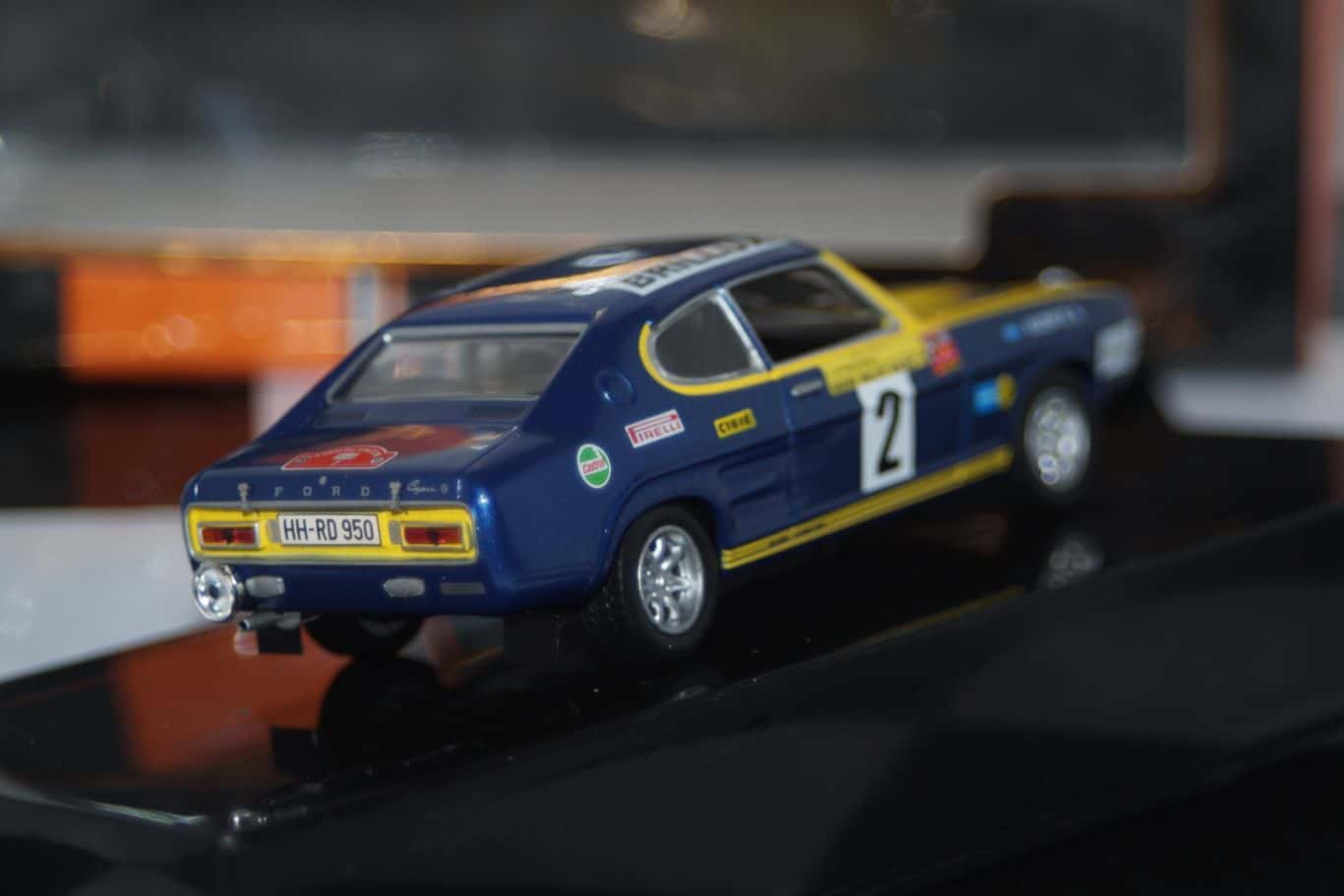 Ixo ford capri #2 sachs rallye baltic 1972 1:43 rac308