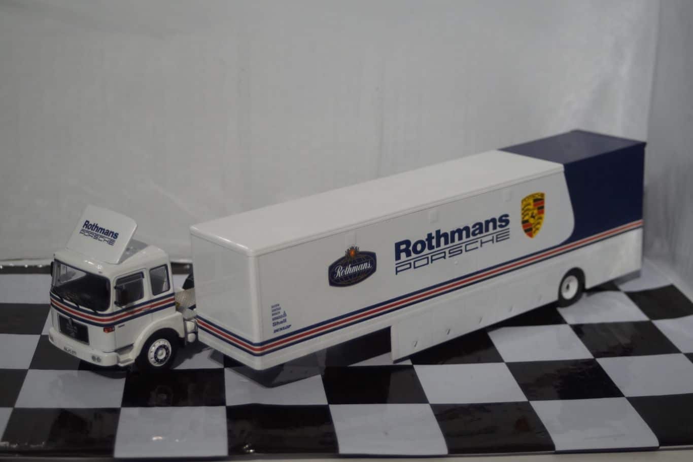 Ixo man bussing racing transporter rothmans porsche ttr022 1:43