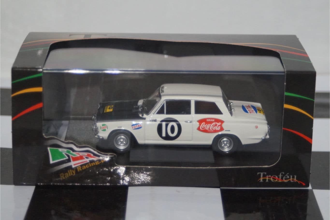 Ford cortina gt east african safari 1964 1:43rd scale rr.ke 07 trofeu