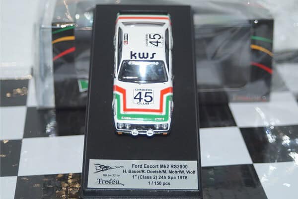 Ford escort mk2 norisring 1976 k.ludwig rr.de 35 trofeu resin