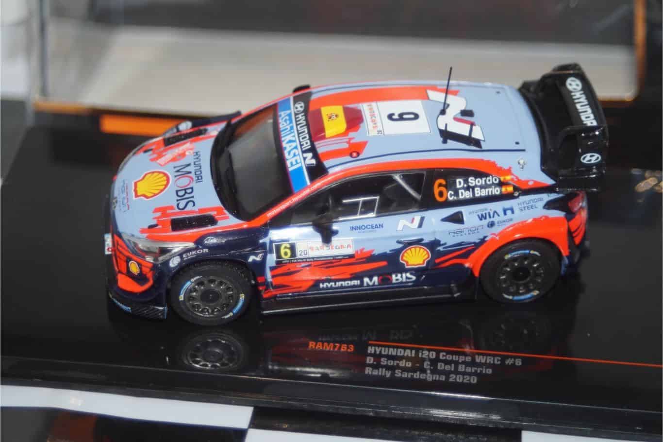 Ixo hyundai i20 coupe wrc sardegna 2020 d.sordo 1:43 diecast ram763