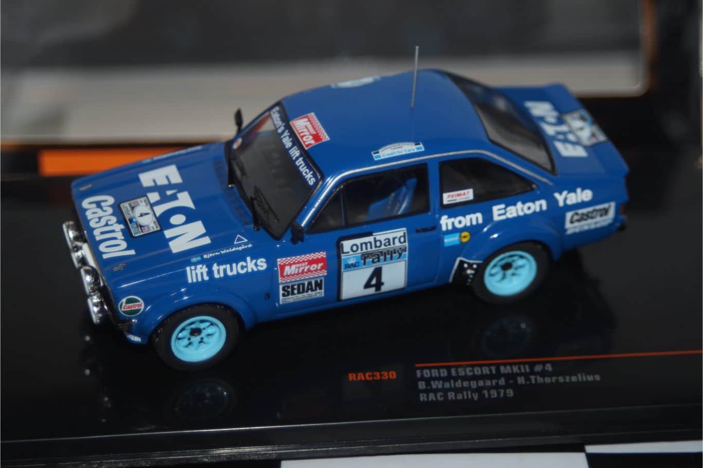 Ixo ford escort mk2 rac rally 1979 b.waldegard rac330 1:43