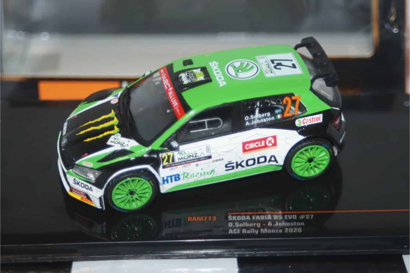 Ixo Skoda Fabia R5 EVO RALLY Monza 2020 D.SOLBERG 1:43 RAM773