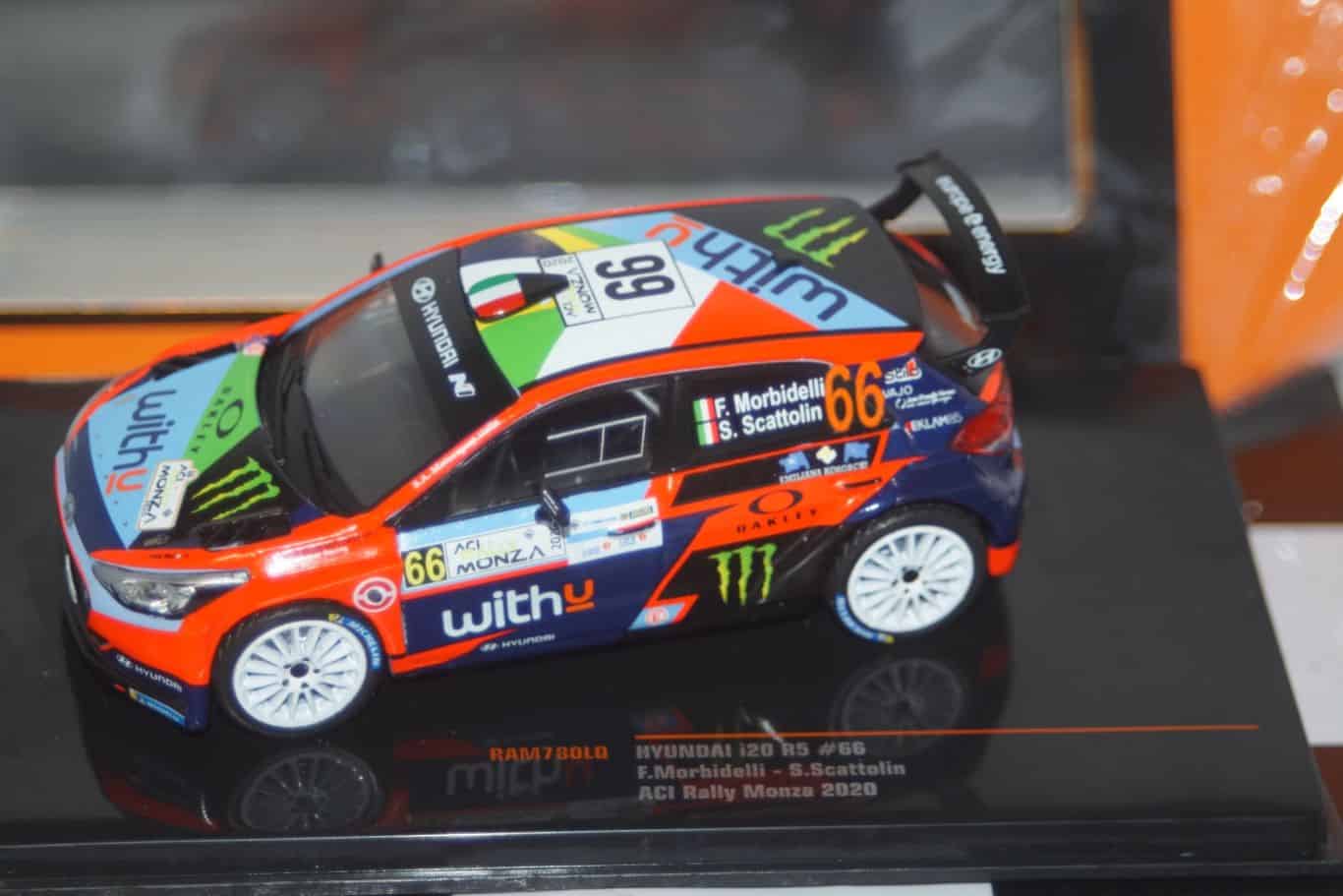 Ixo hyundai i20 r5 aci rally 2020 f.morbidelli 1:43 diecast ram780lq