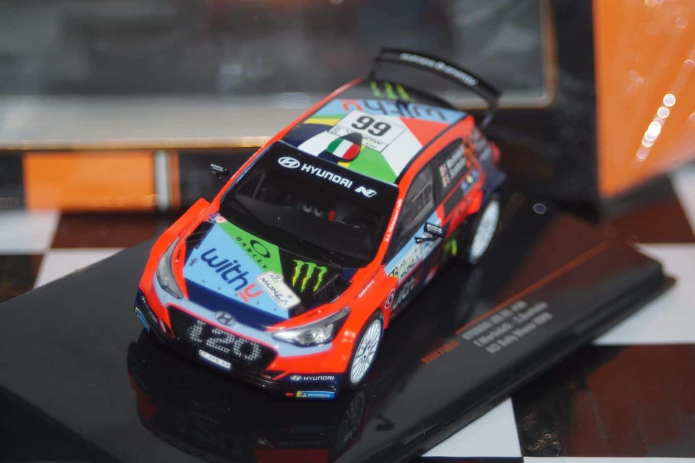 Ixo hyundai i20 r5 aci rally 2020 f.morbidelli 1:43 diecast ram780lq