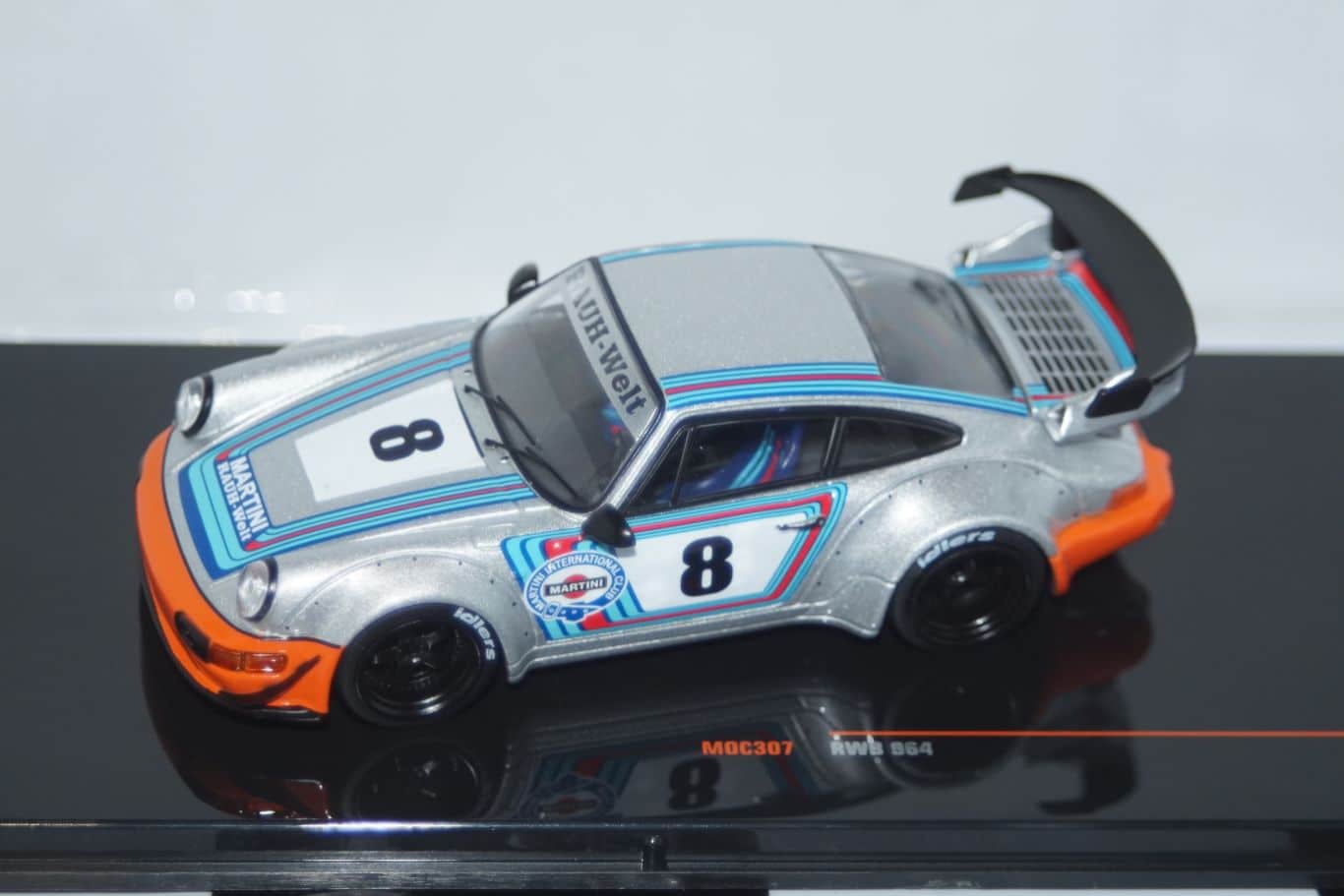 Ixo porsche 911 RWB BackDate Grey moc308 1:43