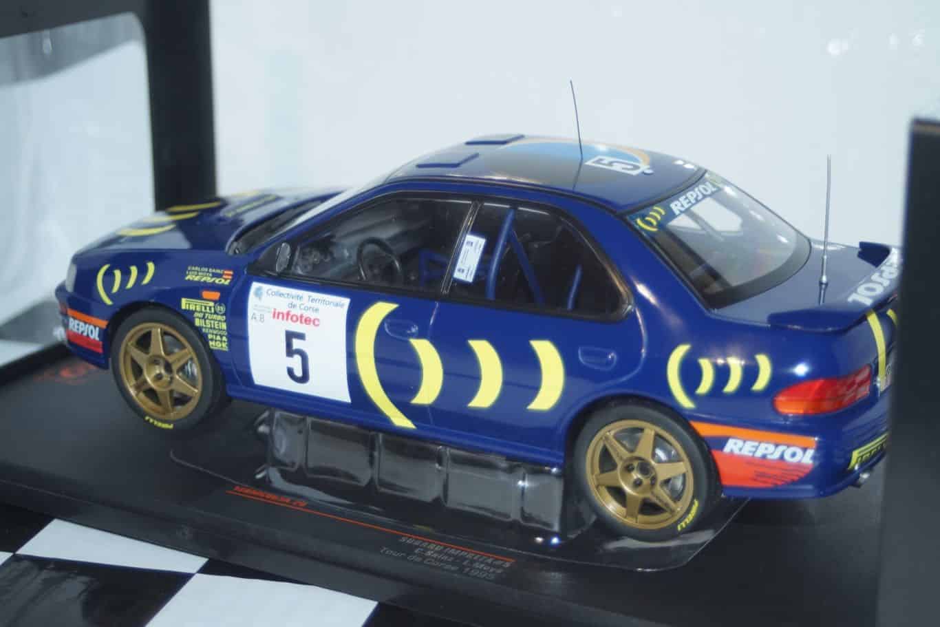 Ixo subaru impreza rally tour de corse 1995 c.mcrae 18rmc063b.20 1:18