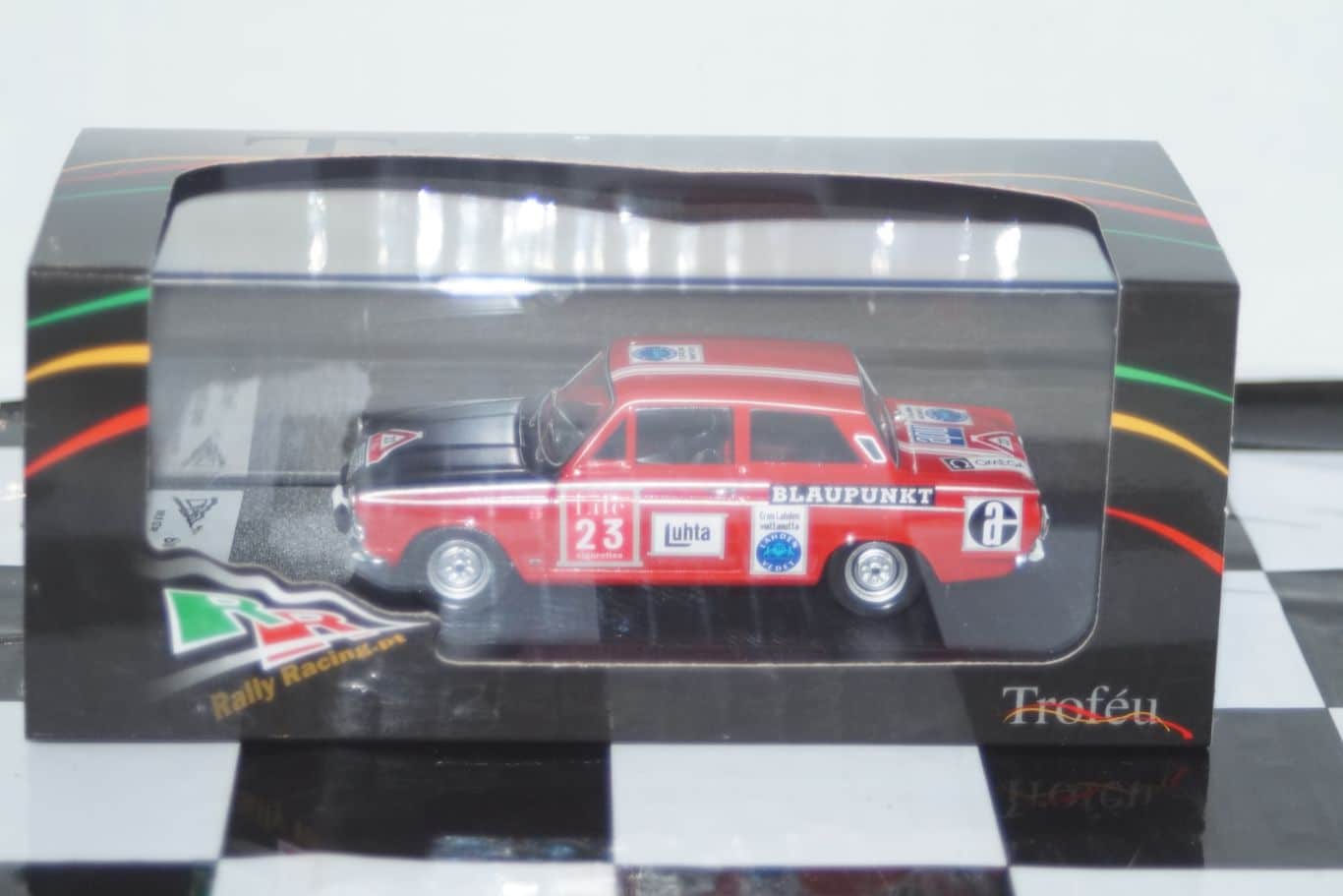 Trofeu ford lotus cortina 1000 lakes rally 1965 b.soderstrom 1:43rd rr.fi 12