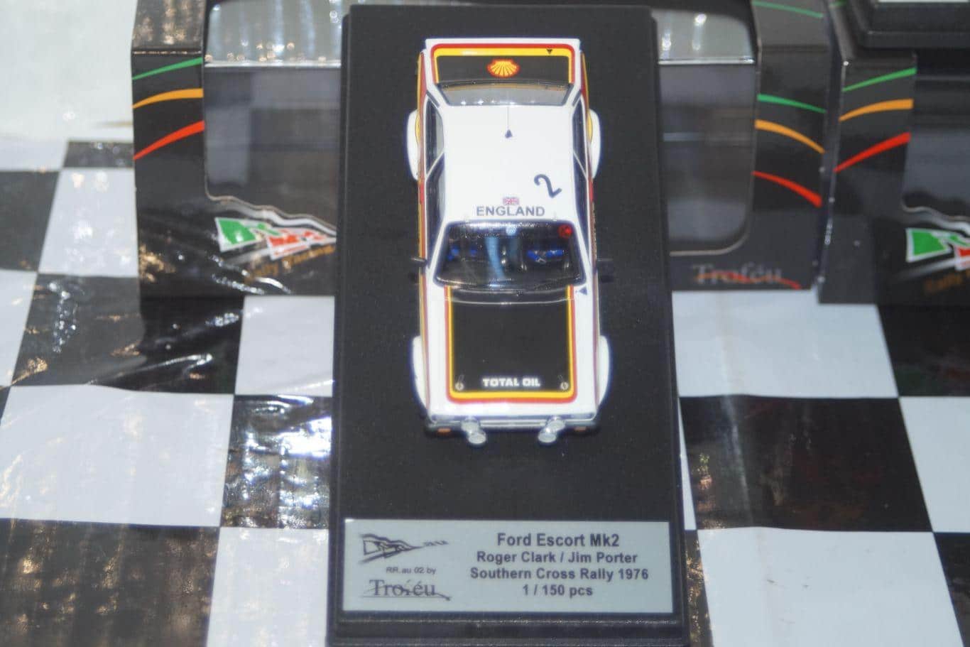 Ford Escort Mk2 RS Southern Cross Rally 1976 T.Makinen 1:43rd Scale RR.au 01 TROFEU