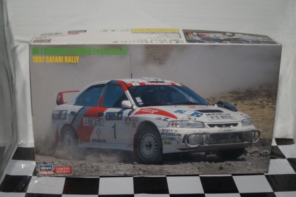 Hasegawa mitsubishi lancer evolution 4 1997 safari rally 1:24 model kit 20395